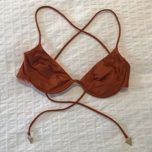 New Without Tags Bond-Eye Rust Bikini Top